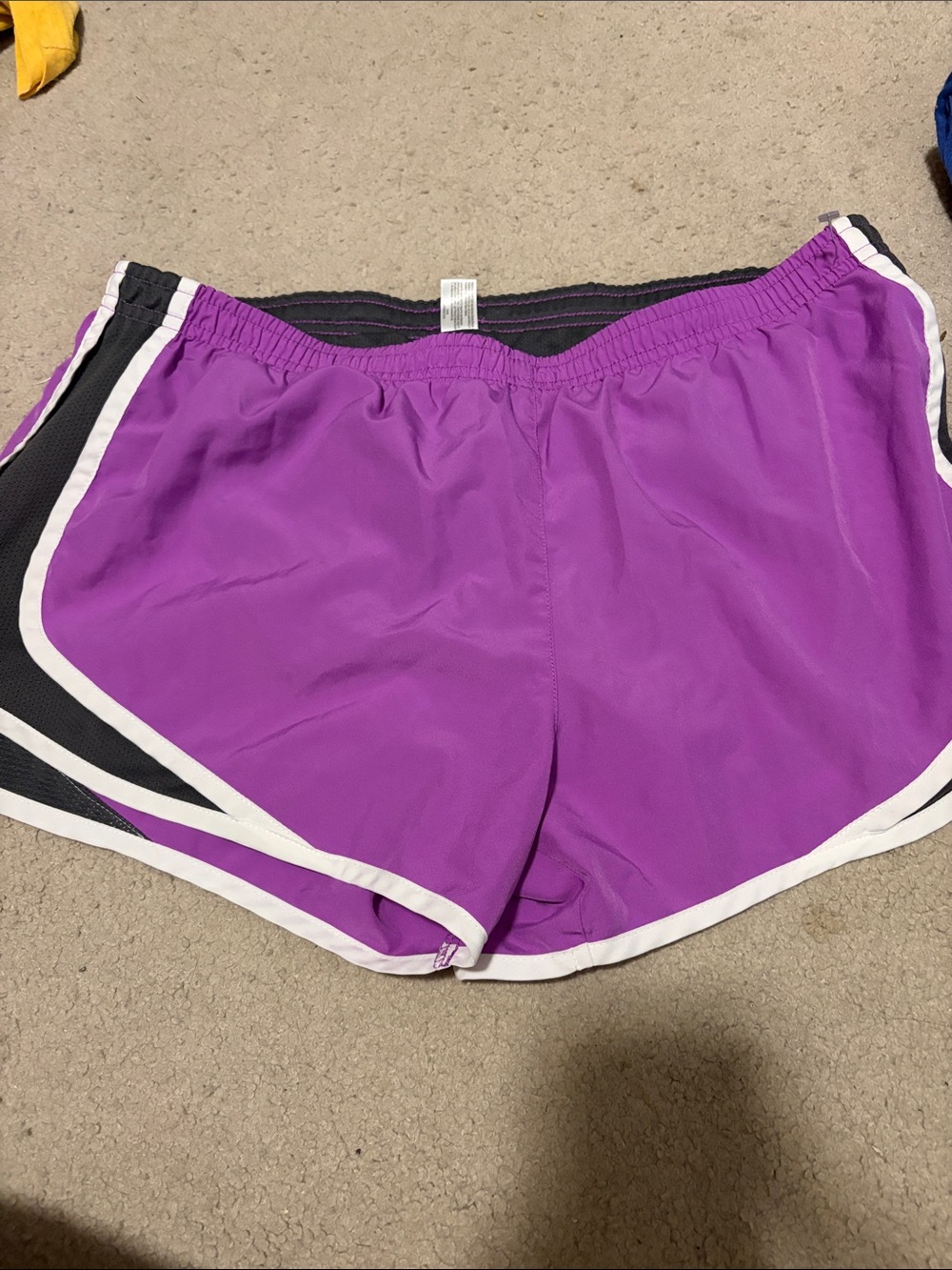 Arizona Jean Company Purple Athletic Shorts with Black & White Trim